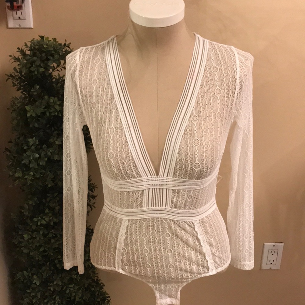 NWT White Nasty Gal Bodysuit